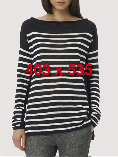 Intarsia Strip Sweater