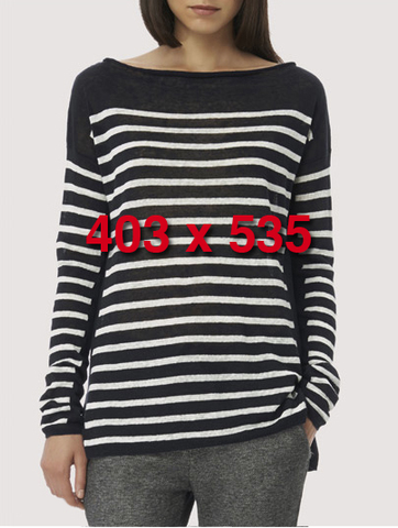 Intarsia Strip Sweater
