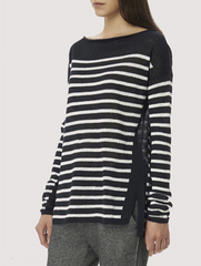 Intarsia Strip Sweater